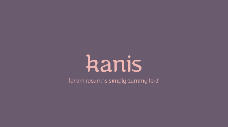 Kanis Font