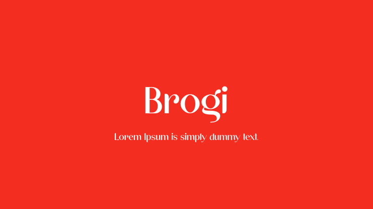 Brogi Font