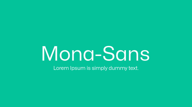 Mona-Sans Font Family