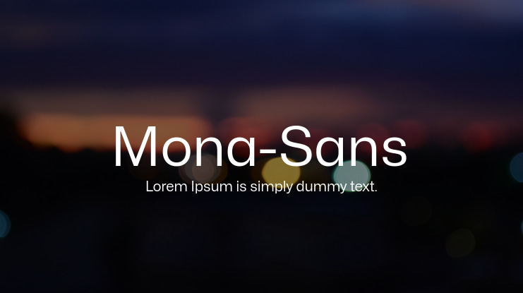 Mona-Sans Font Family