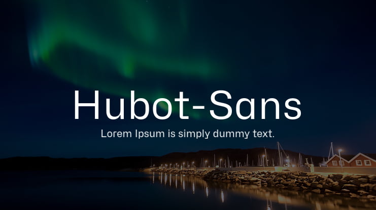Hubot-Sans Font Family