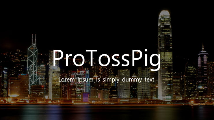 ProTossPig Font