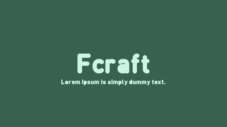 Fcraft Font Family