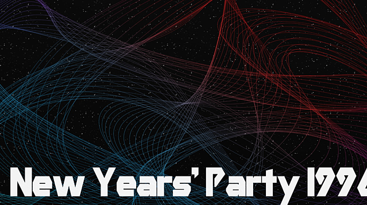 New Years' Party 1996 Font