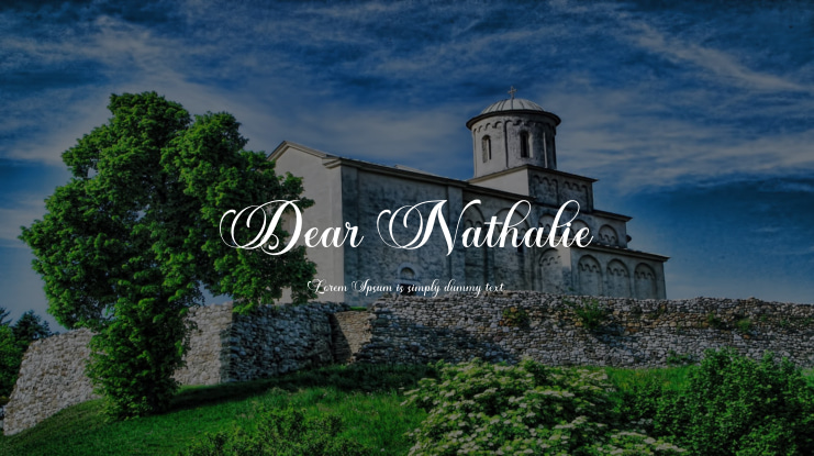 Dear Nathalie Font