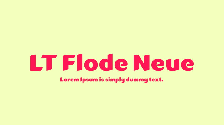LT Flode Neue Font Family