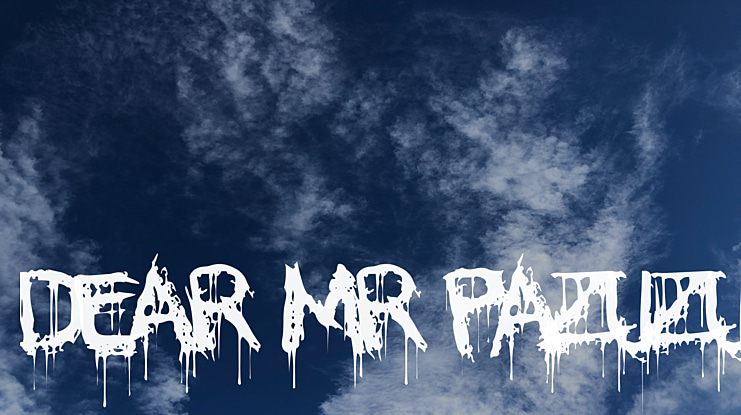 Dear Mr Pazuzu Font