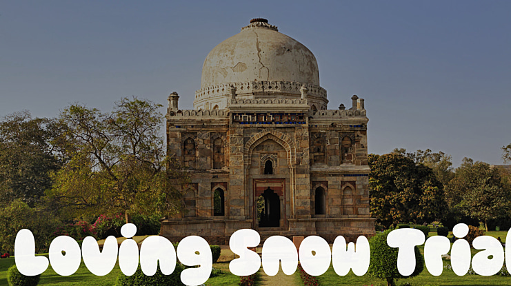 Loving Snow Trial Font Family