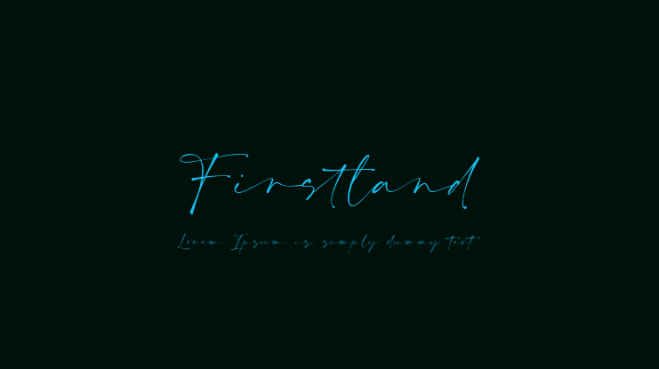 Firstland Font