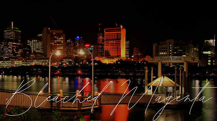 Bleached Magenta Font