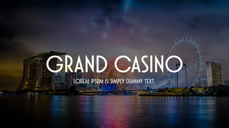Grand Casino Font