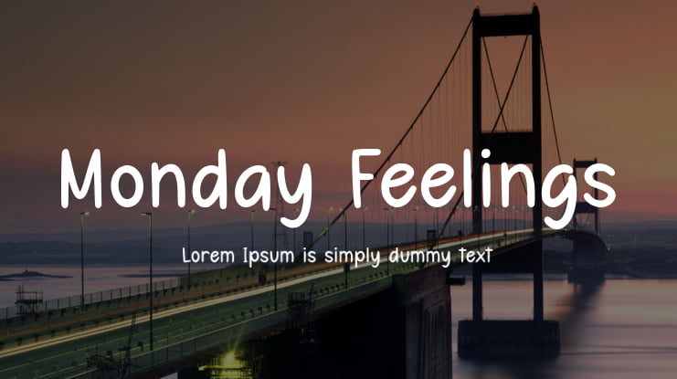 Monday Feelings Font