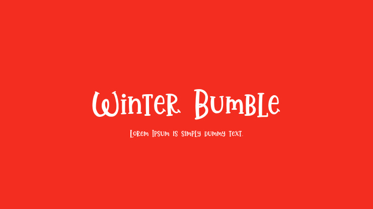 Winter Bumble Font Family