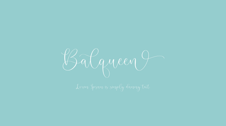 Balqueen Font