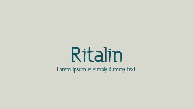 Ritalin Font Family