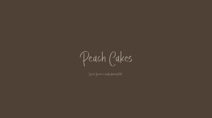 Peach Cakes Font
