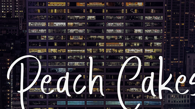 Peach Cakes Font
