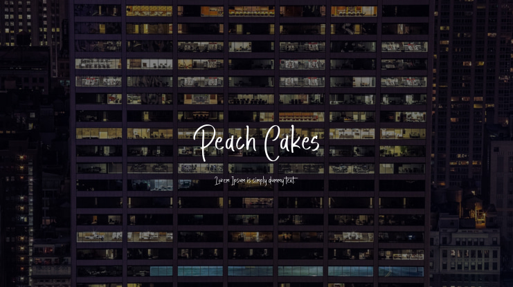 Peach Cakes Font