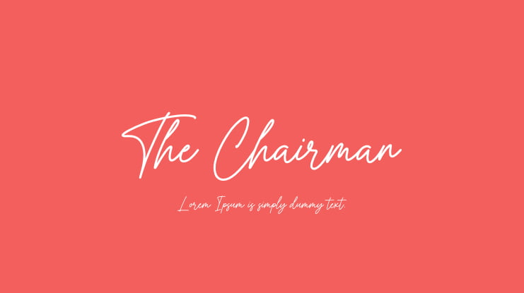 The Chairman Font