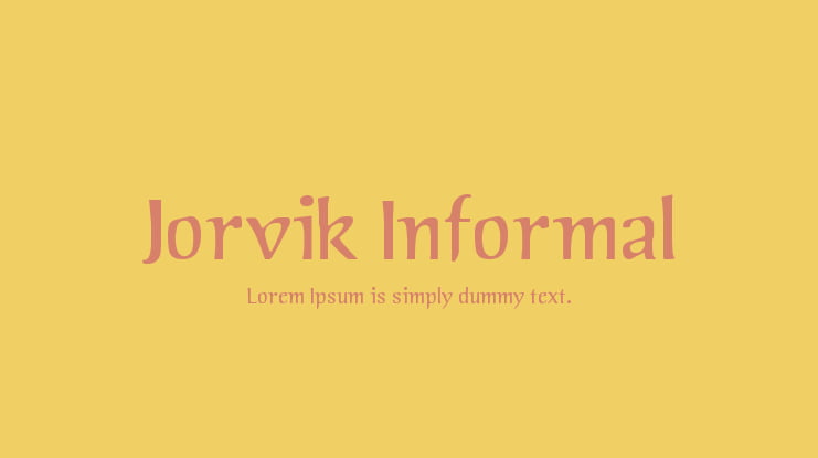 Jorvik Informal Font