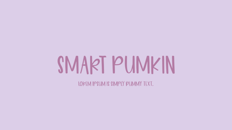 Smart Pumkin Font