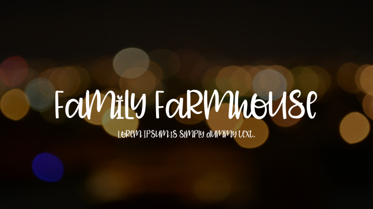 Family Farmhouse Font