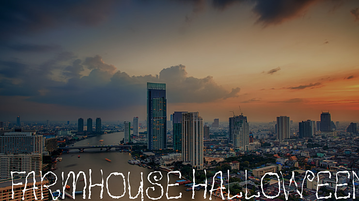 Farmhouse Halloween Font