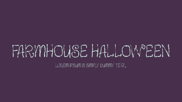 Farmhouse Halloween Font