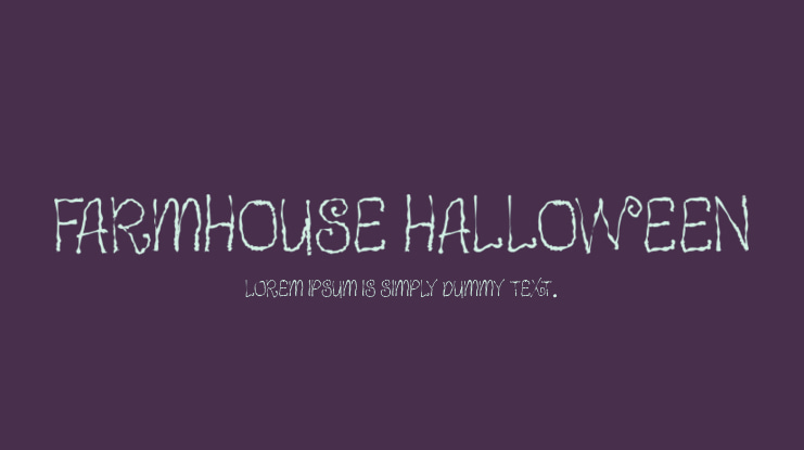 Farmhouse Halloween Font