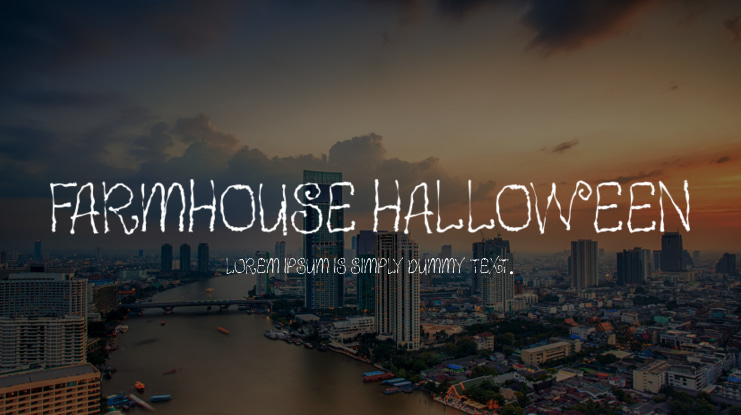 Farmhouse Halloween Font