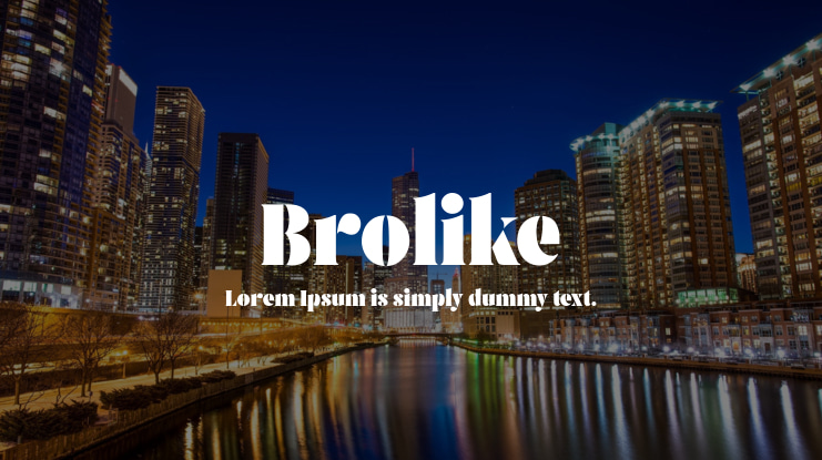 Brolike Font