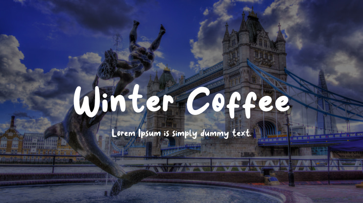 Winter Coffee Font