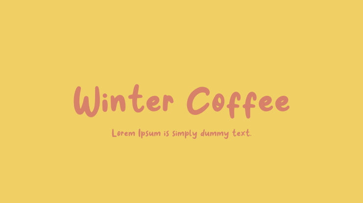 Winter Coffee Font