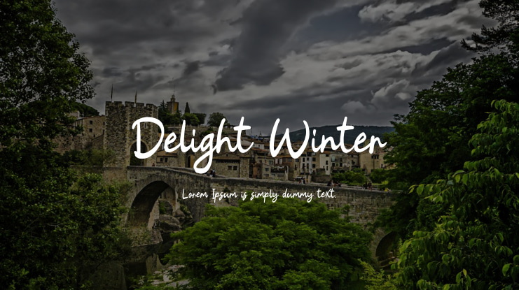 Delight Winter Font
