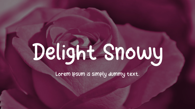 Delight Snowy Font