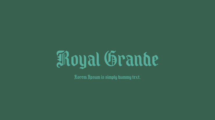 Royal Grande Font