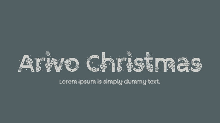 Arivo Christmas Font