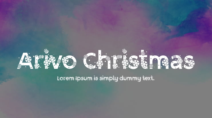 Arivo Christmas Font