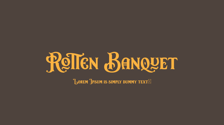 Rotten Banquet Font