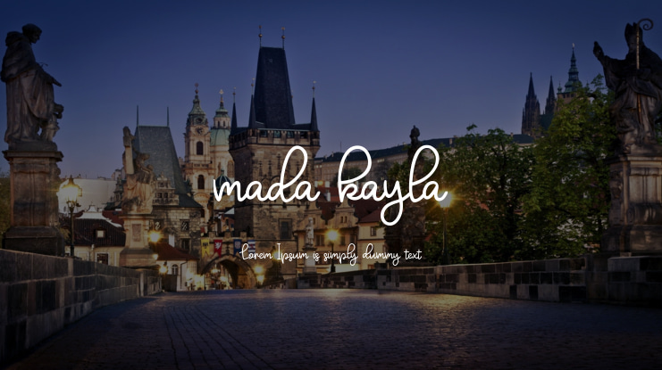 mada kayla Font