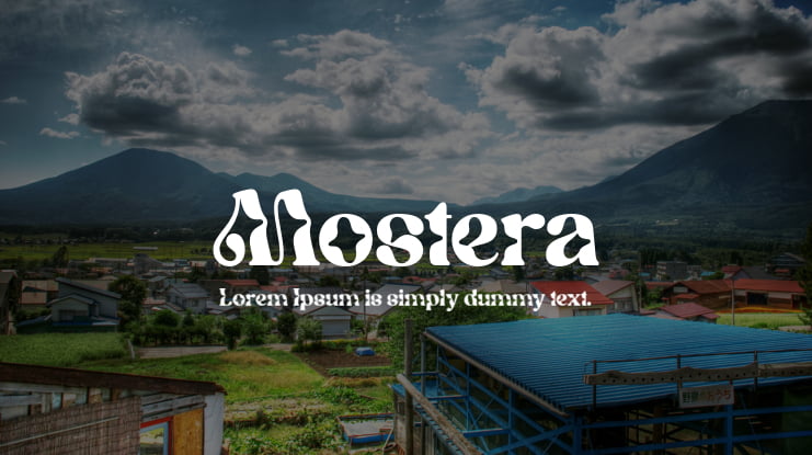 Mostera Font
