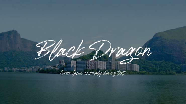 Black Dragon Font