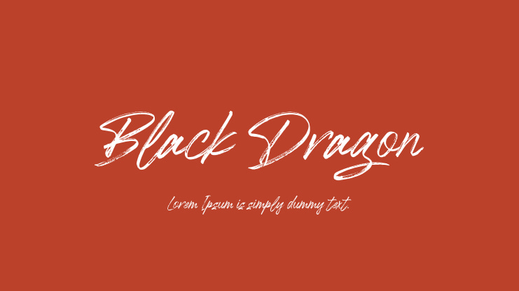 Black Dragon Font