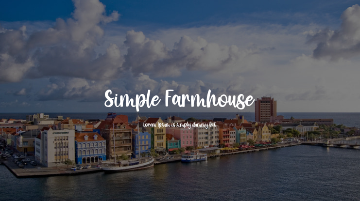 Simple Farmhouse Font