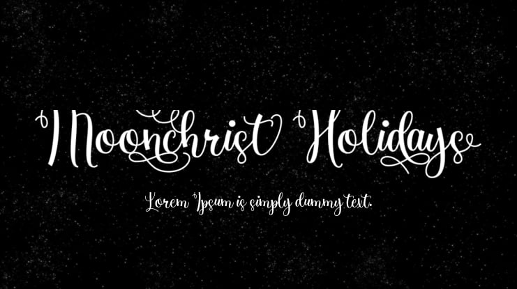 Moonchrist Holidays Font