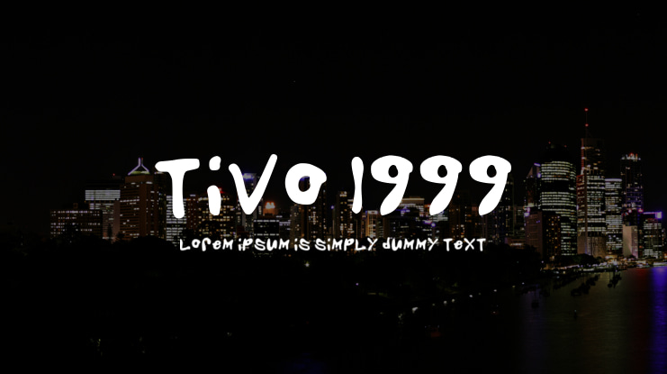 Tivo 1999 Font