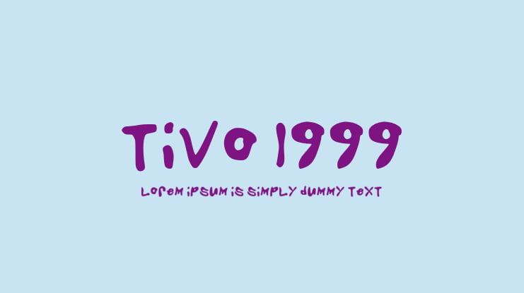 Tivo 1999 Font