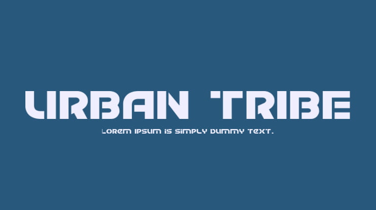 URBAN TRIBE Font Family