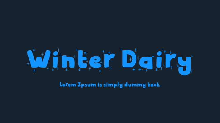 Winter Dairy Font