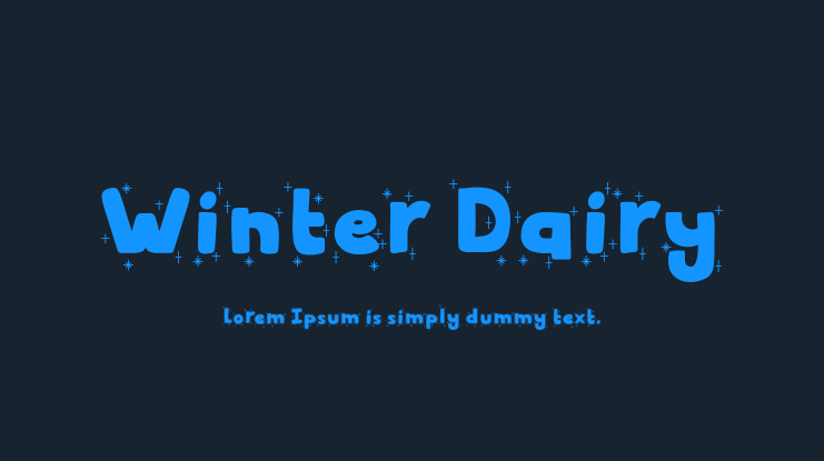 Winter Dairy Font